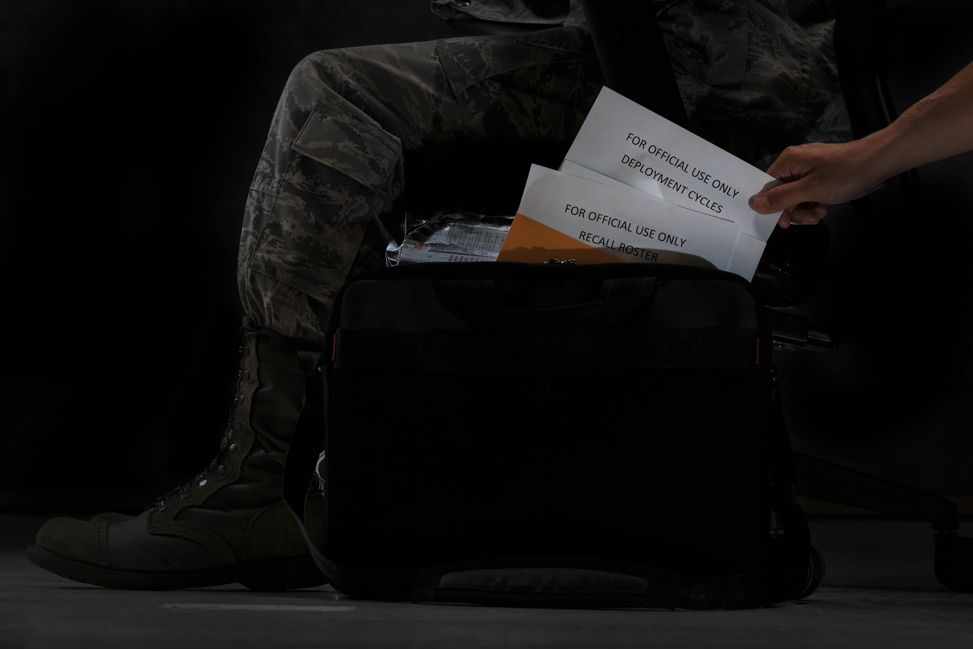 Every airman is responsible for the proper handling and protection of Personally Identifiable Information. Regulations for proper management of PII by Air Force service members can be found in Air Force Instruction 33-332, Disclosing Records to Third Parties. (U.S. Air Force photo illustration by Airman First Class Timothy Young)
