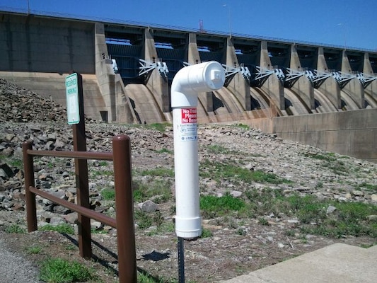 The U.S Army Corps of Engineers, Eufaula Lake office has placed a fishing line recycling bin on the south side of the Eufaula Dam by the parking lot.