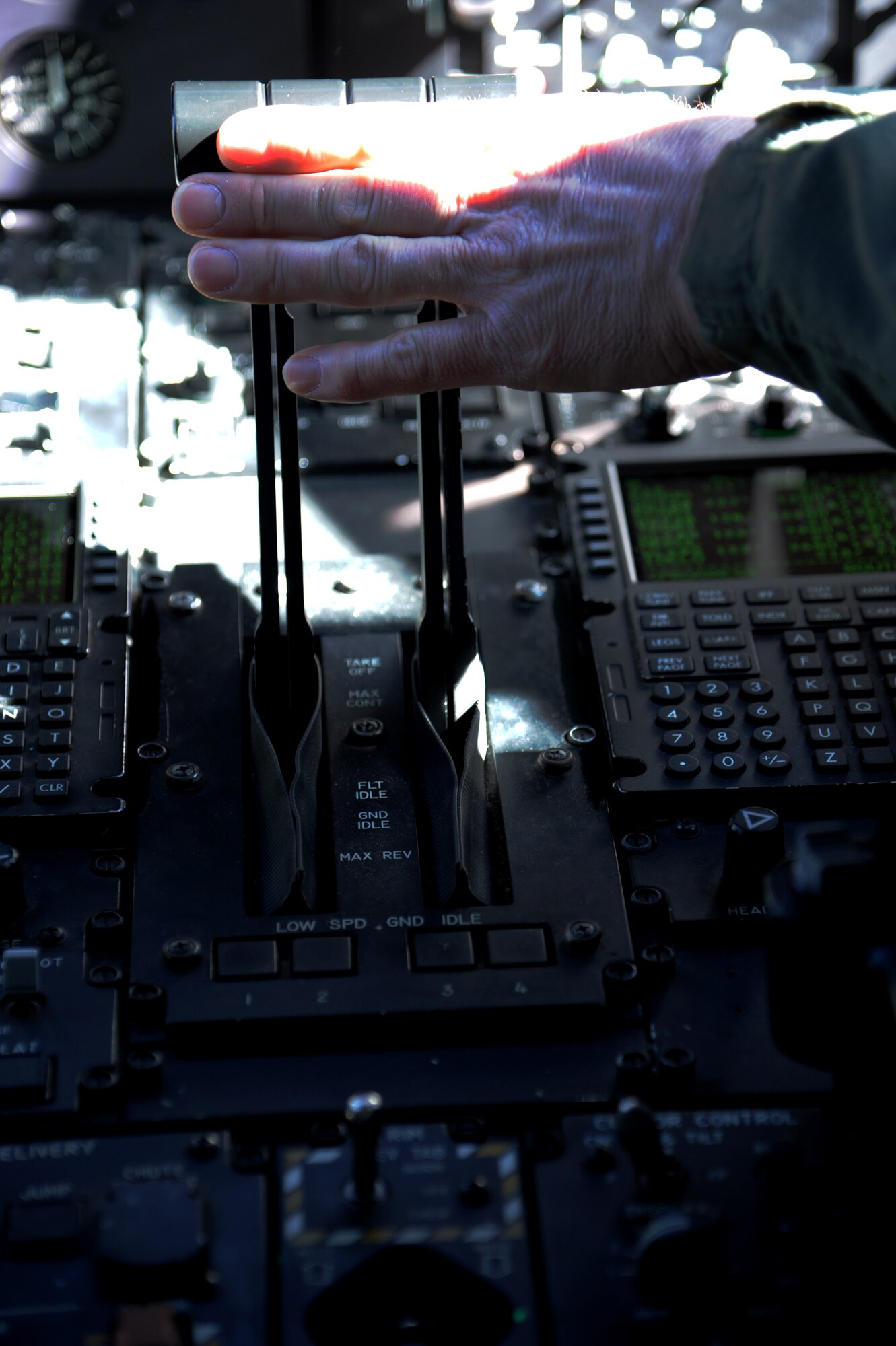 Maj. Dennis Hamilton, 37th Airlift Squadron pilot, flies Airmen from Ramstein Air Base, Germany to participate in Exercise Carpathian Spring, April 14, 2013, Bucharest, Romania. The exercise runs through April 21 and is designed for aircrews to train as well as help build a partnership capacity with Romanians. (U.S. Air Force photo/Airman 1st Class Hailey Haux)
