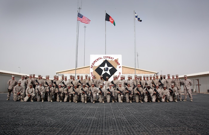 Marines from 6th Marine Regiment Headquarters Company S-6 in Afghanistan.