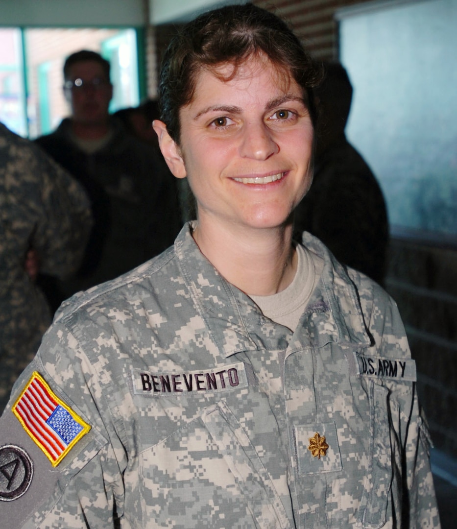 The new National Guard Sports/Biathlon Office director, Maj. Teresa Benevento.