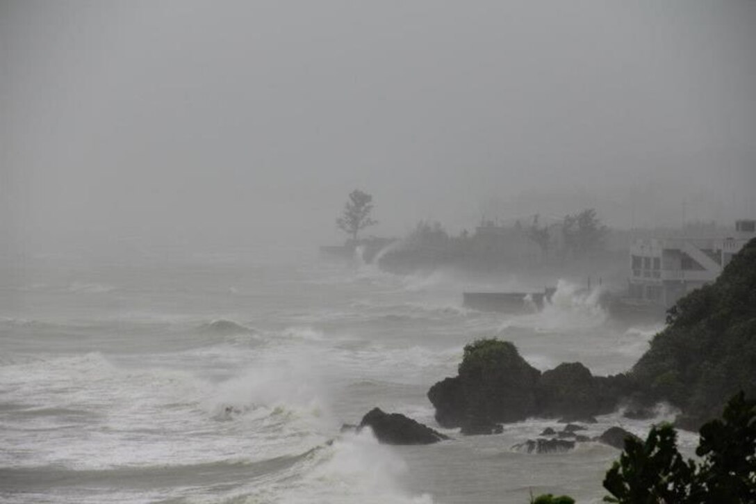 The effects of Typhoon Bolaven were felt on Okinawa Aug. 28, 2012, one day after the storm passed over the island. Marine Corps Installations Pacific will conduct Exercise Typhoon Ready 2013 April 22-26 to prepare service members and status of forces agreement personnel for typhoon season by rehearsing communication procedures, personal safety and equipment readiness.

