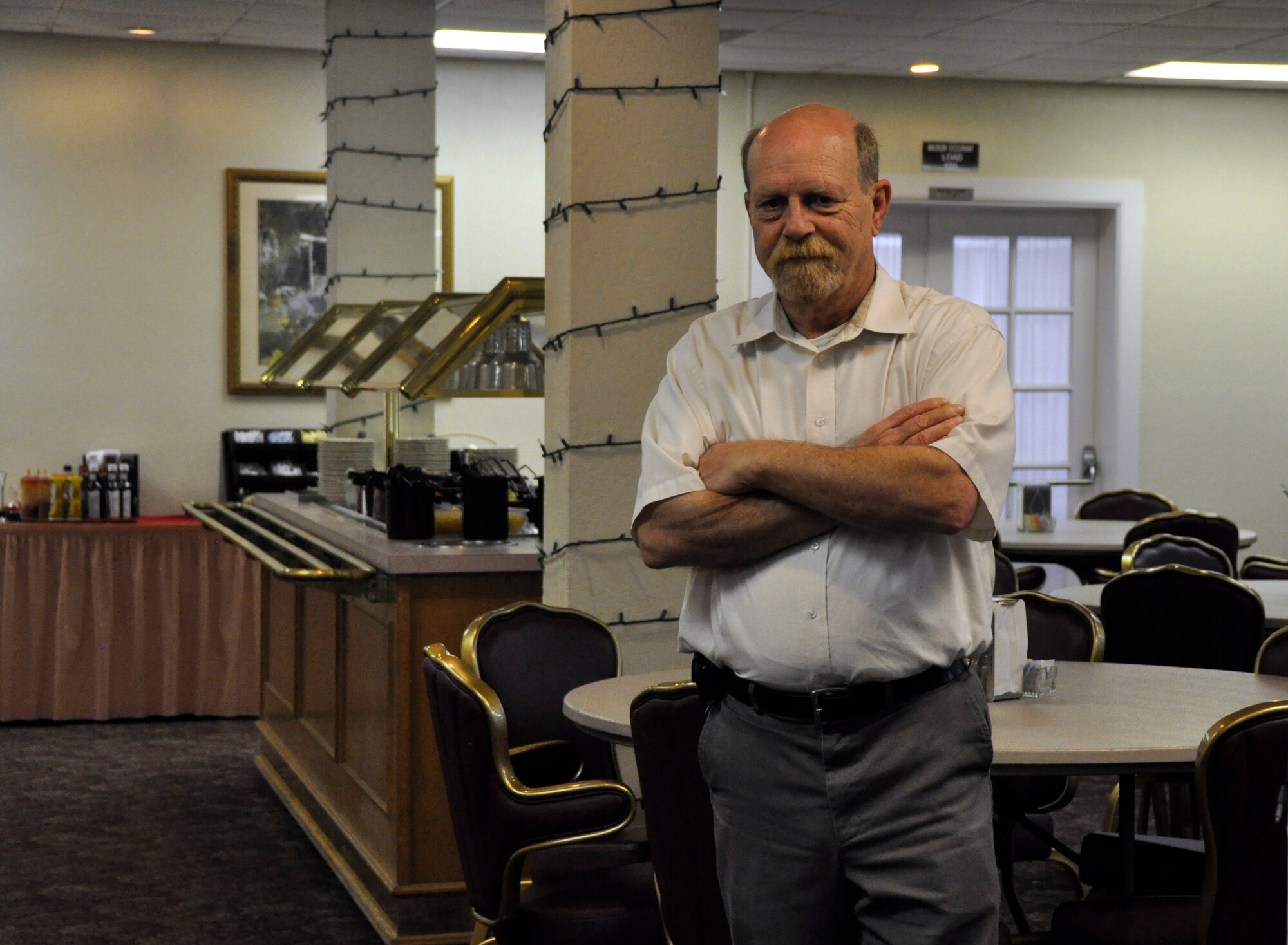 Mr. James Nichols, new club manager. (U.S. Air Force photo/Senior Airman Jaimi Upthegrove)