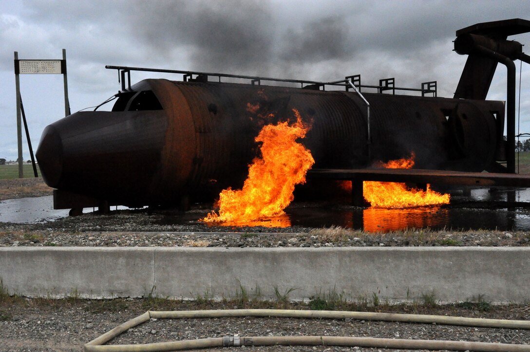 TRAVIS AIR FORCE BASE, Calif. -- Airmen Creating Airpower - 349 CES firefighters. (U.S. Air Force photo / Senior Airman Amelia Leonard)