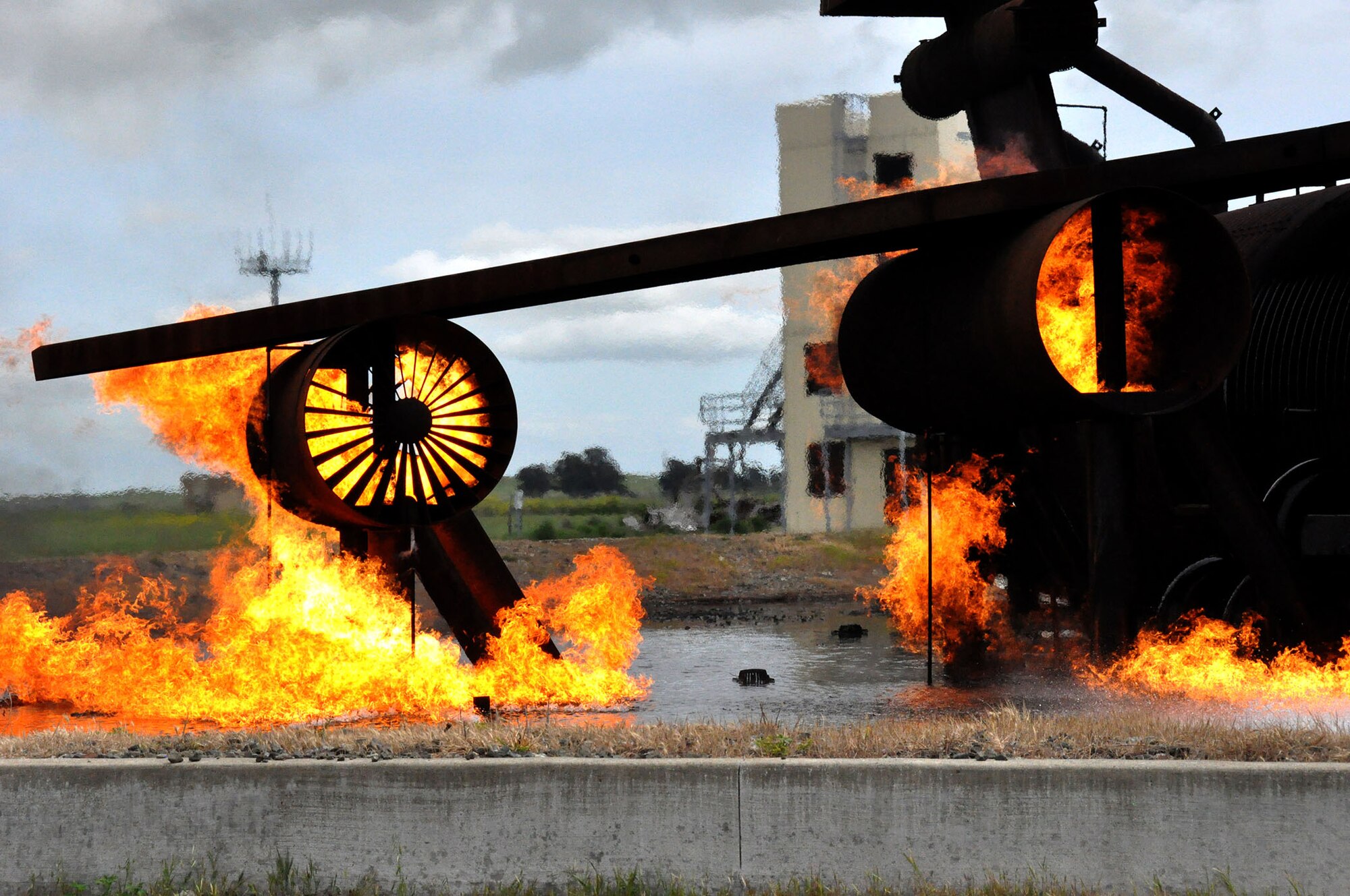 TRAVIS AIR FORCE BASE, Calif. -- Airmen Creating Airpower - 349 CES firefighters. (U.S. Air Force photo / Senior Airman Amelia Leonard)