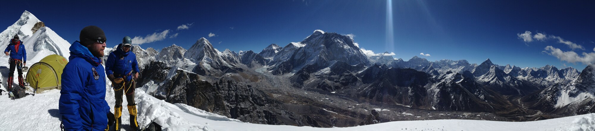From the Lobuche East summit, the USAF 7 Summits team had an amazing view of Mt. Everest, Nuptse, the Khumbu Glacier, Pumori, Everest Base Camp and dozens of breathtaking peaks in all directions (Photo courtesy of USAF 7 Summits) 