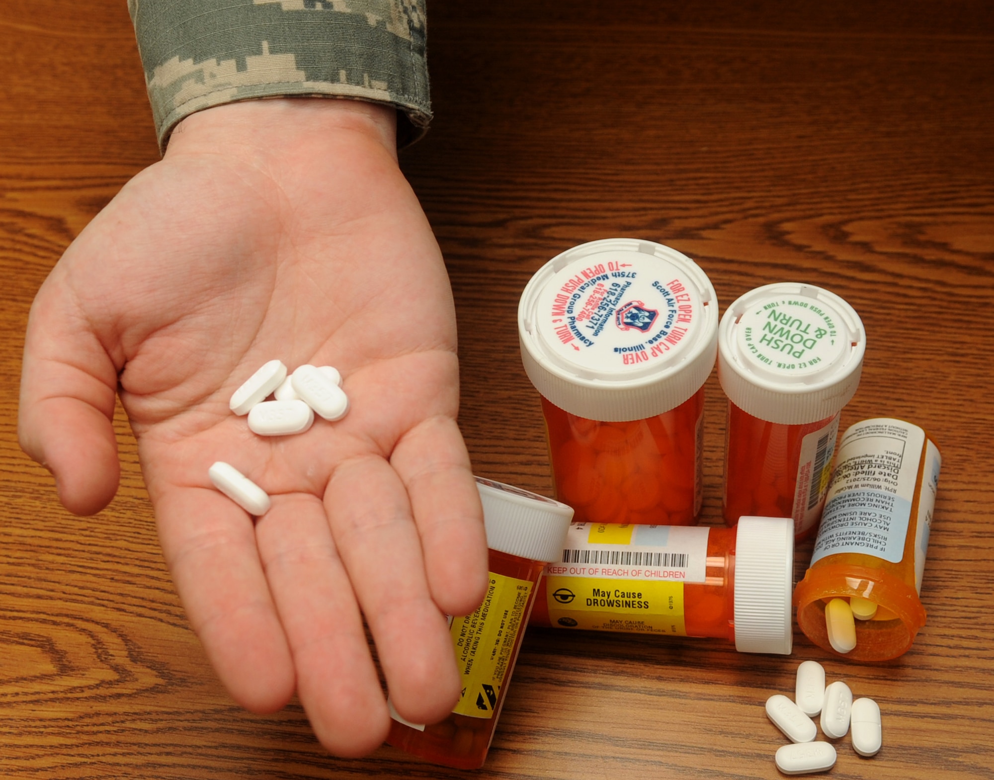 Airmen required to take opioid medication should familiarize themselves with proper usage procedures and understand the associated risks to their health and readiness. (U.S. Air Force photo illustration by Senior Airman Kristin High)