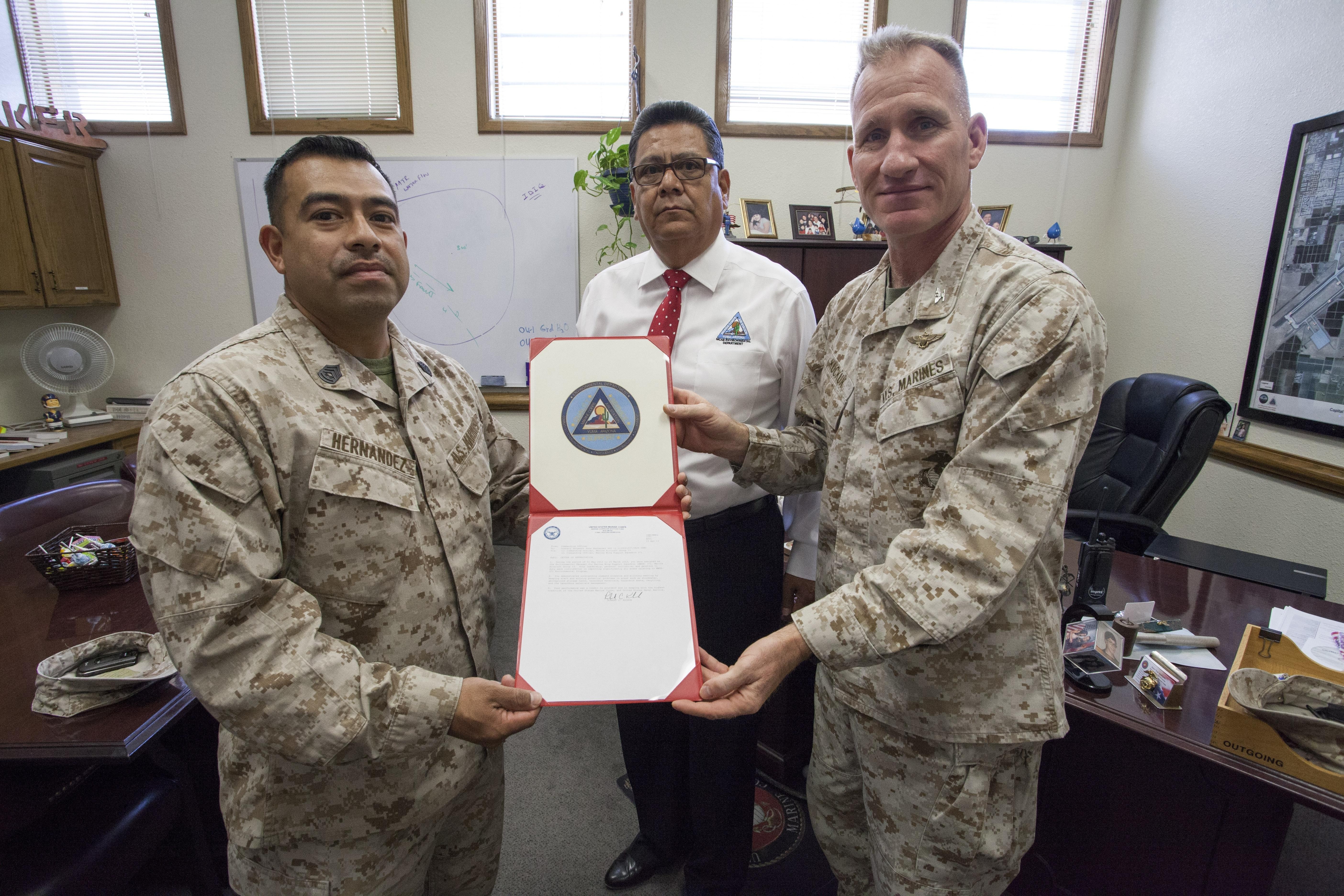 Marine Awarded for EcoConscious Recycling Efforts