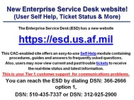 New ESD website