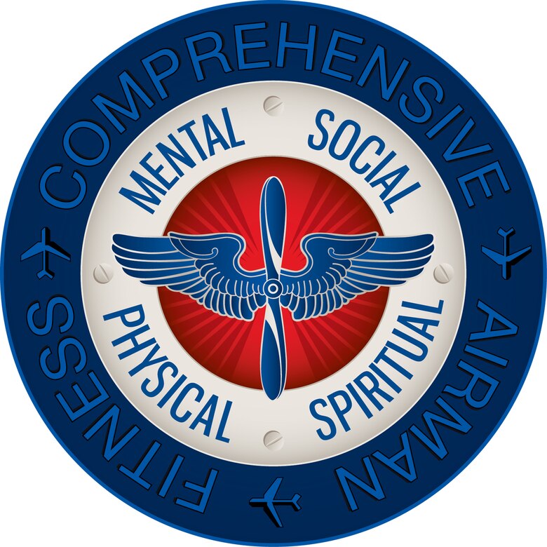 The mission of the Comprehensive Airman Fitness Program is to build and sustain a thriving and resilient Air Force Community that fosters mental, physical, social and spiritual fitness, which are the areas of a person’s life and capture the totality of how they experience and relate to others and themselves. These areas are also reffered to as the four pillars. (U.S. Air Force graphic)

