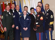Members of every American and Canadian military service attended the first joint enlisted dining-out held by the North American Aerospace Defense Command and United States Northern Command at Peterson Air Force Base, Colo., on March 18. Photo by Sgt. 1st Class Gail Braymen 