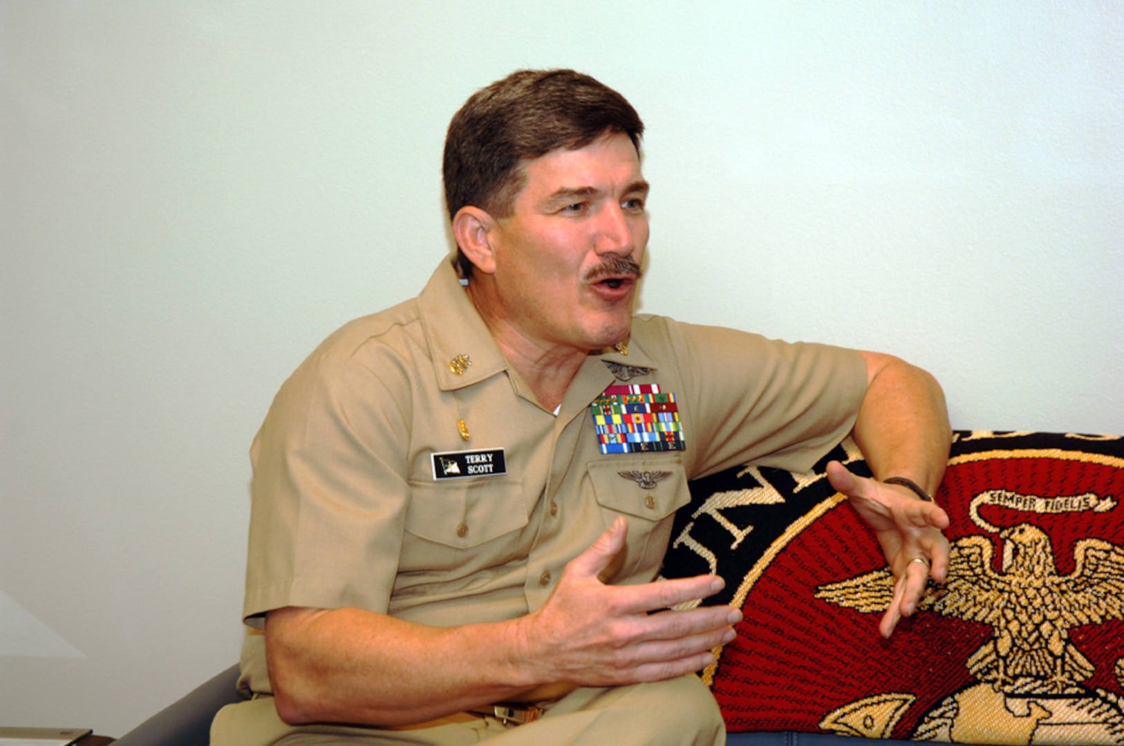Master Chief Petty Officer of the Navy Terry D. Scott. Photo by Petty Officer 1st Class Shane Wallenda 