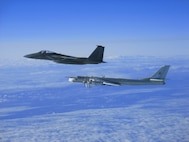 North American Aerospace Defense Command launched three pairs of fighters Sept. 28 from the command's Alaskan NORAD Region (ANR) and the Canadian NORAD Region (CANR) in response to Russian aircraft that penetrated North America’s Air Defense Identification Zone. NORAD is the bi-national command responsible for airborne early warning and detection and maritime early warning for the air and sea-space surrounding the United States and Canada. 