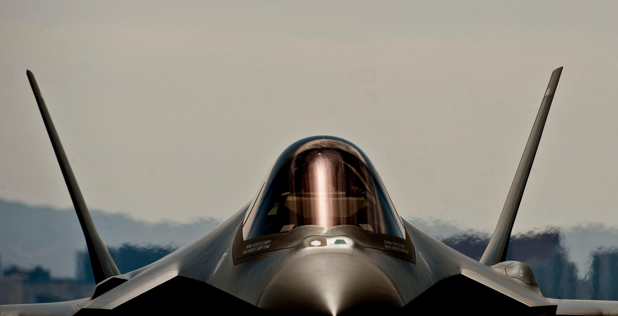 The fourth F-35A Lightning II arrives April 24, 2013, at Nellis Air Force Base Nev. The 422nd Test and Evaluation Squadron will design the tactics for the F-35A through rigorous test flights over the Nevada Test and Training Range. (U.S. Air Force photo by Senior Airman Daniel Hughes)