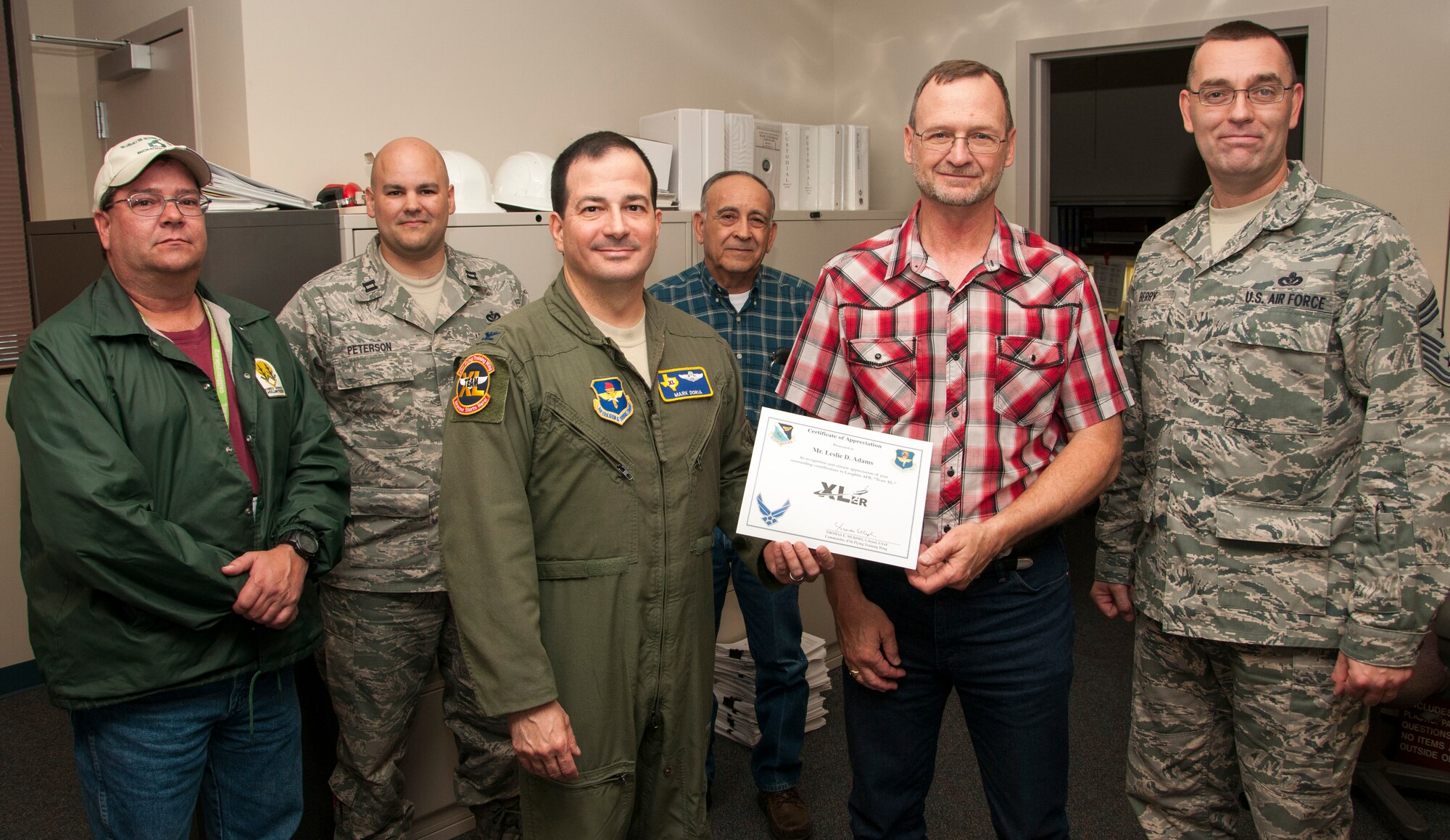 Laughlin XLer Les Adams, 47th CES > Laughlin Air Force Base > Display