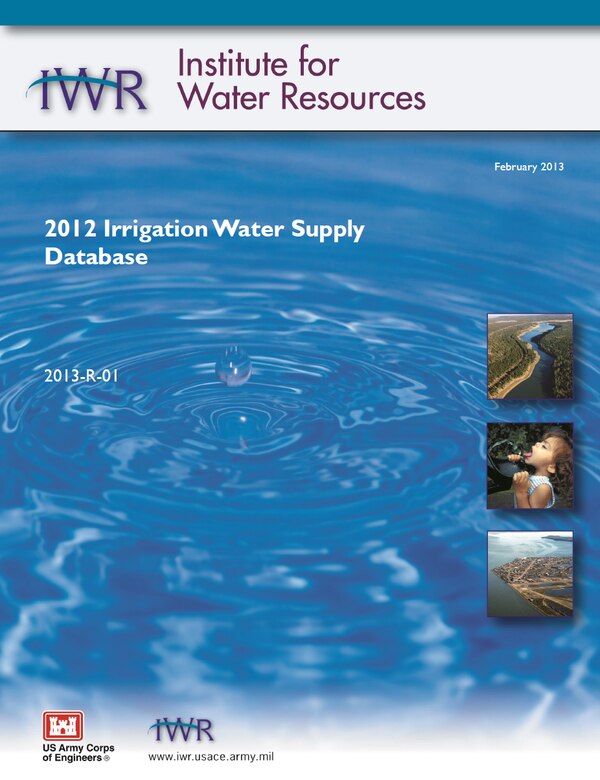 2012 Irrigation Water Supply Database Report Cover