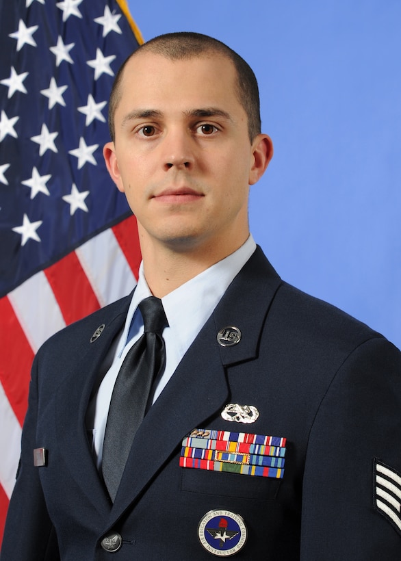 Official photo for Staff Sgt. Jordan Loving, aircraft metals technology instructor at the 361st Training Squadron at Sheppard Air Force Base, Texas.  Loving was named the 2012 AETC Airman Instructor of the Year. (U.S. Air Force photo)
