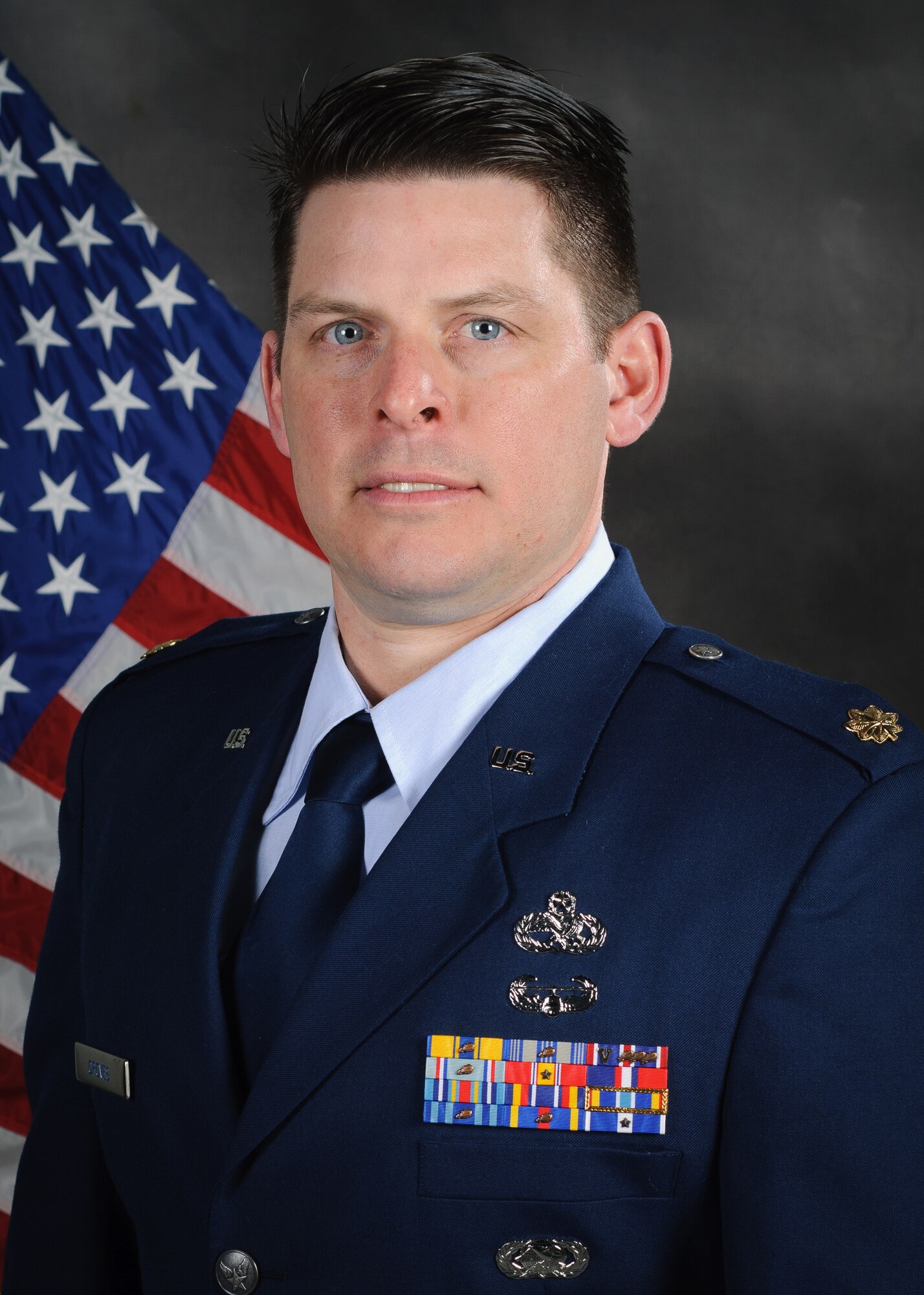 Maj. Ashley Groves of the Kentucky Air National Guard's 123rd Contingency Response Group has been named the National Guard Contingency Response Performer of the Year for 2012. Groves is director of operations for the 123rd Global Mobility Squadron in Louisville. (U.S. Air National Guard photo by Master Sgt. Phil Speck)