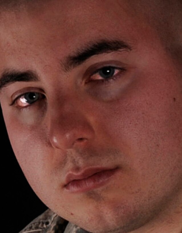 Senior Airman Caleb Zody rolled his vehicle three times while texting and driving. (Photo by Airman 1st Class Brittany Chase)