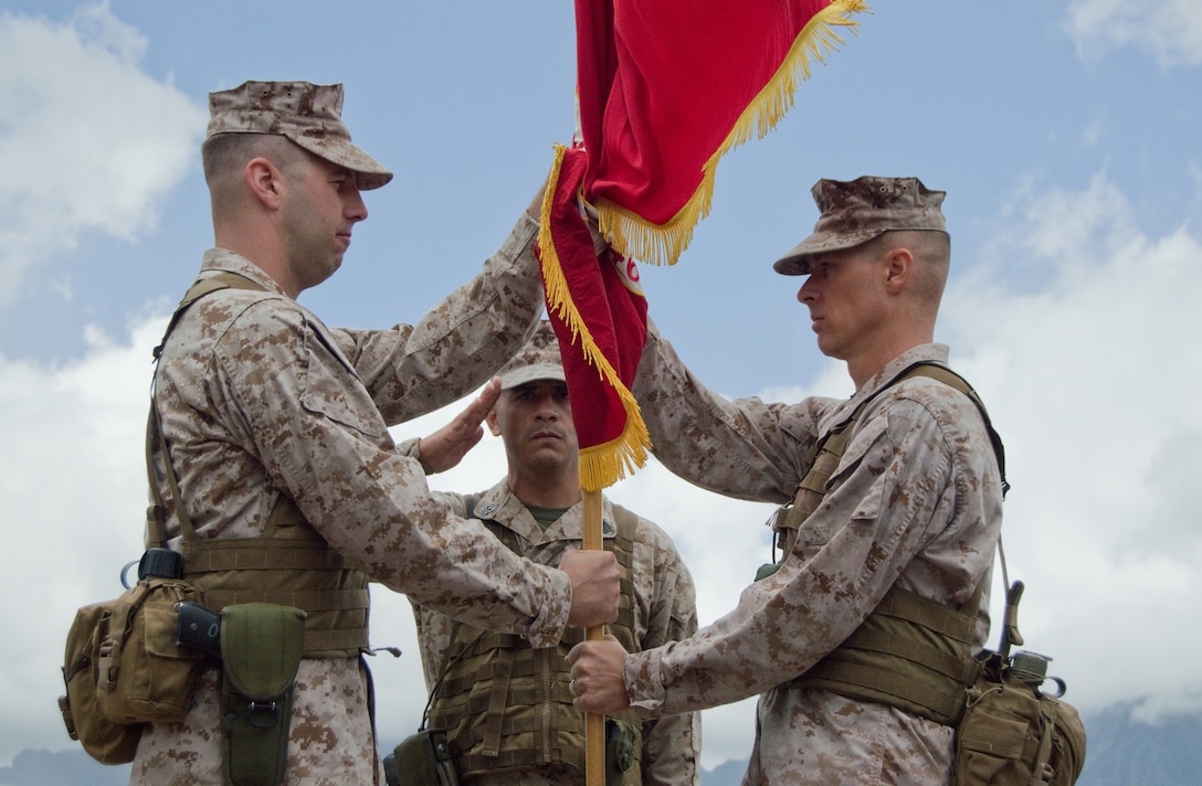 Pegasus marches on despite downpour, hails new commanding officer