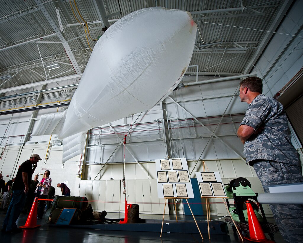 The “Skyhook” Fulton Surface to Air Recovery System, a device attached to the aircraft used to lift people off the ground, was among the artifacts and displays at the MC-130E Combat Talon I retirement ceremony at Duke Field, Fla., April 25. Aircrew, maintainers and many others turned out to remember and bid farewell to the Talon I on its official retirement from the Air Force.  The last five Talons, located at Duke Field, will be delivered to the “boneyard” at Davis-Monthan Air Force Base, N.M., by mid-May 2013.  (U.S. Air Force photo/Tech. Sgt. Samuel King Jr.)