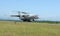 PETROPAVLOVSK-KAMCHATSKY,- Russia – A Russian Federation Air Force A-50 airborne warning and control aircraft takes off to participate in Exercise Vigilant Eagle Aug. 8. Fighters and warning and control aircraft from the U.S. and Russia participated in the second Vigilant Eagle joint anti-terrorism exercise. (U.S. Air Force photo by Tech. Sgt. Thomas J. Doscher)
