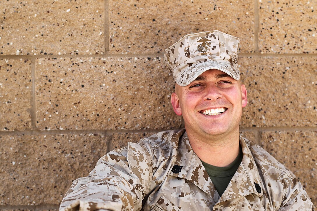Staff Sgt. Richar E. Near was awarded Master Instructor of the Year at the Marine Corps Communication-Electronics School. After 3 combat tours to Iraqq and Afghanistan, Near dedicated himself to teaching young Marines combat readiness at Marine Combat Training in Camp Lejuene, N.C. He later moved on to the Combat Center to teach at the MCCES. He has been teaching for six out of his 11 years in the Marine Corps (U.S. Marine Corps photo by Lance Cpl. Alejandro Bedoya/released) 