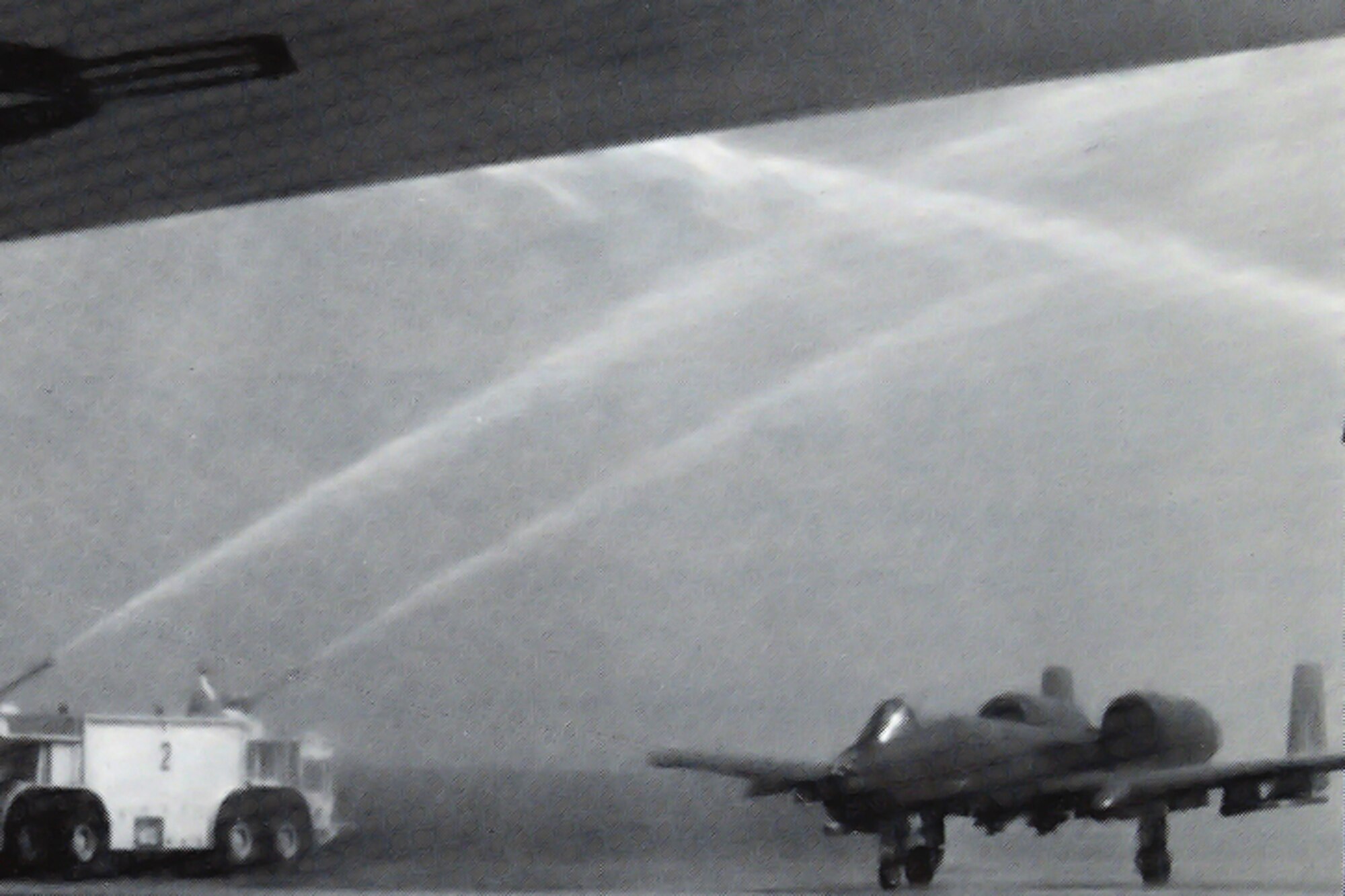 GRISSOM AIR FORCE BASE, Ind. -- Maj. Don Windt, 45th Tactical figher Squadron pilot, completes his final flight in an A-10 here in 1994. The 45th TFS and 930th Operations Group ceased flying operations in 1994 as part of base realignment and closure procedures. (U.S. Air Force photo/Tech. Sgt. Doug Hays)
