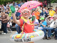 The 2013 Battle of Flowers Parde showcased a wide array of different floats and historical societies as part of the Fiesta celebration April 26, at the Alamo Plaza, San Antonio Texas. The Battle of Flowers parade is the largest and oldest Fiesta event in San Antonio.(U.S. Air Force photo by Benjamin Faske) (released)