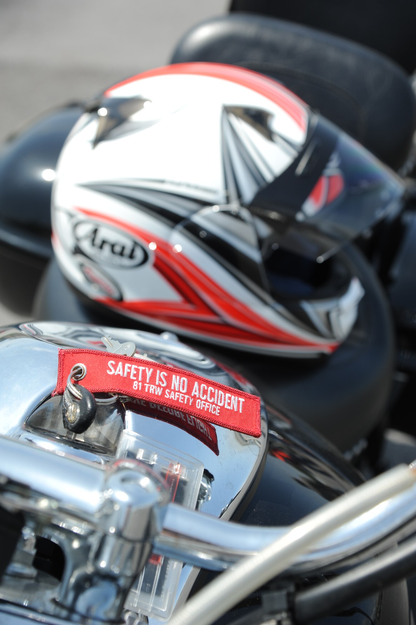 The motorcycle safety course is offered by the 81st Training Wing safety office two times a month and teaches students the basic operating skills and safety rules for riding a motorcycle on the road.  (U.S. Air Force photo by Kemberly Groue)