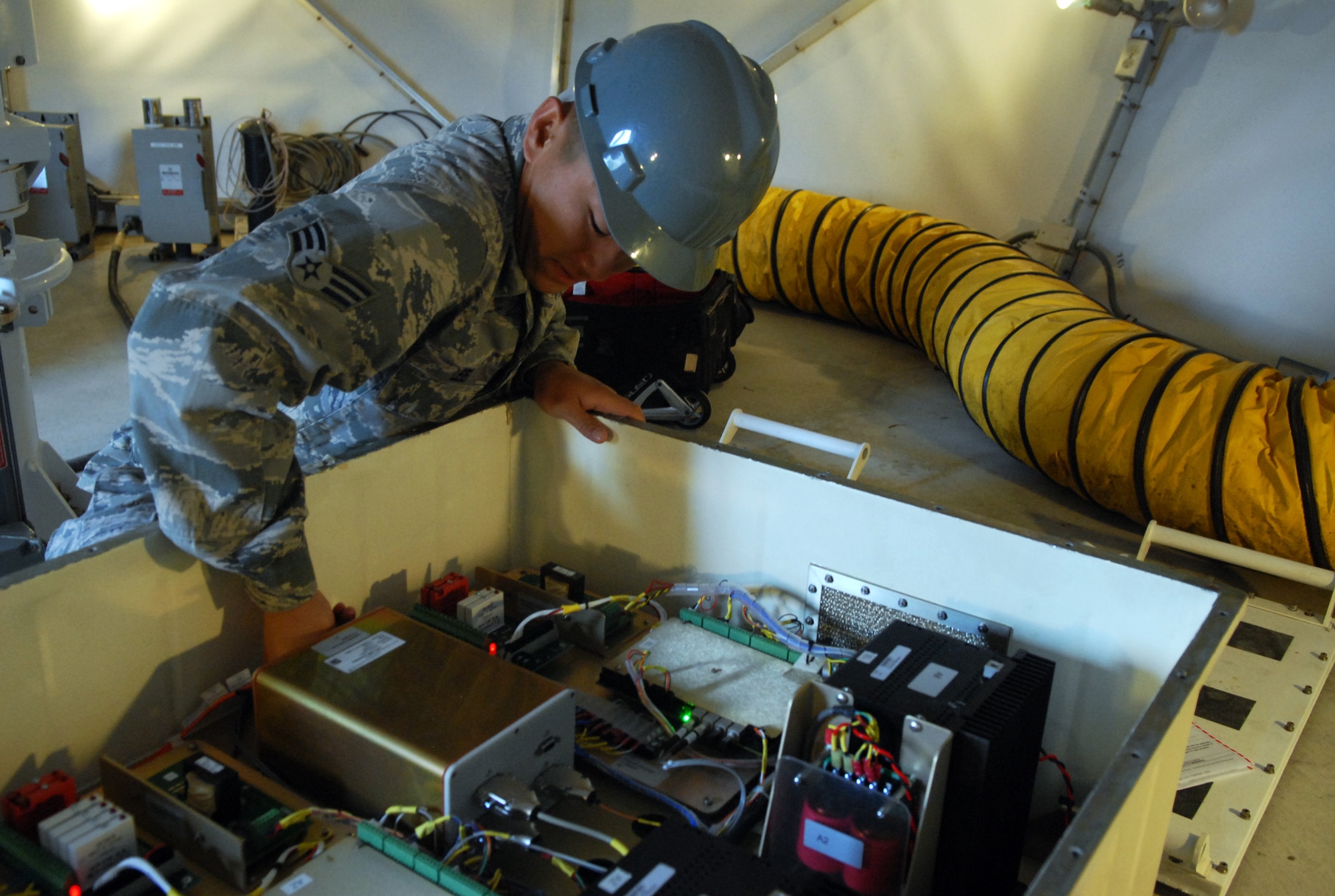 Radio frequency transmissions flight supports communications on Kadena