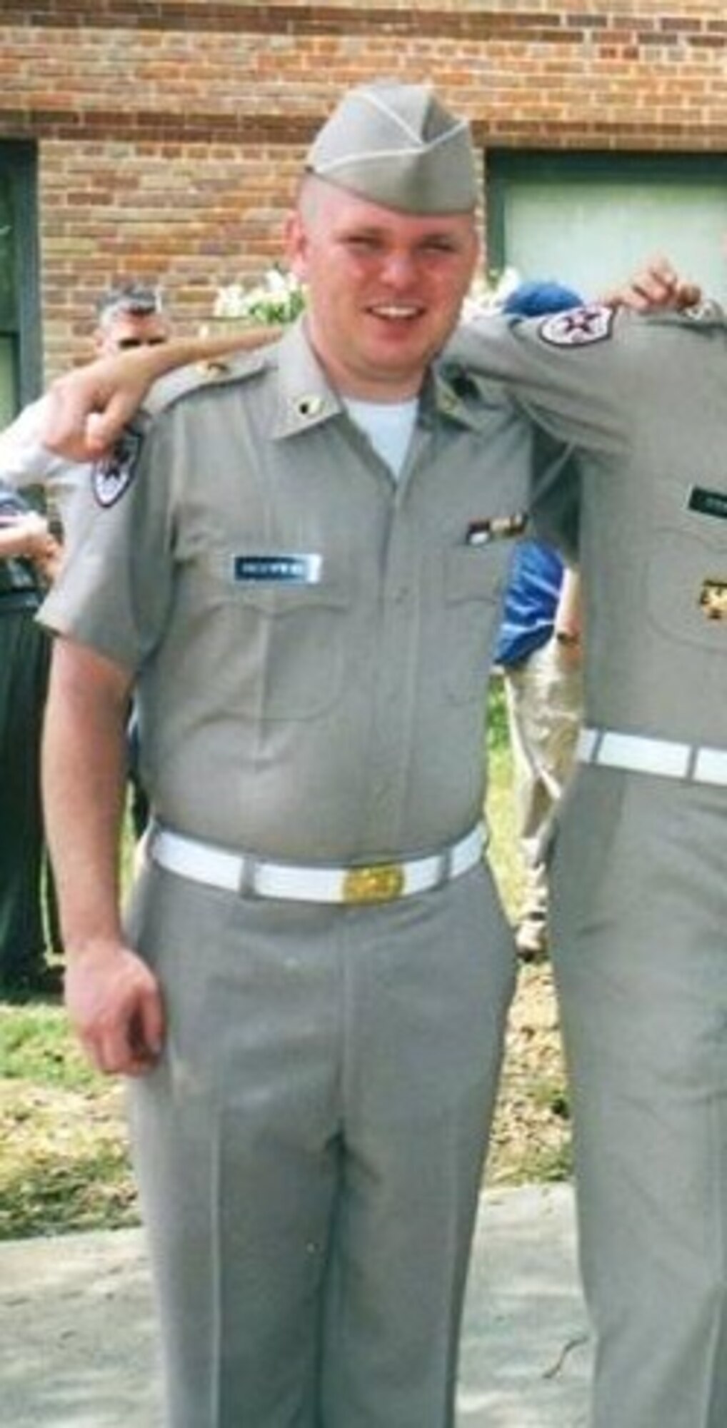 Capt. Jeremy Hooper, a 68th Airlift Squadron pilot, started his military career path as a member of the Texas A&M University's Corps of Cadets.  Hooper would graduated in 2002 with a degree in economics, enlisted in the Air Force Reserve. Hooper recently endowed a $25,000 scholarship under Texas A&M's Sul Ross Scholarship program.  Aggies are encouraged to give back through the program to help new generations of Aggies fund their educations and keep the Corps of Cadets viable as well. (Courtesy Photo)