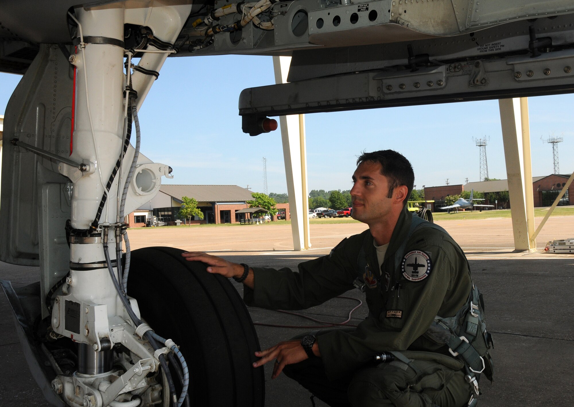 1st Lt. Matthew Cooley, an A-10C Thunderbolt II “Warthog” pilot with the 188th Fighter Wing’s 184th Fighter Squadron was selected as the Flying Razorback spotlight for August 2013. (U.S. Air National Guard photo by Senior Airman John Hillier/188th Fighter Wing Public Affairs)