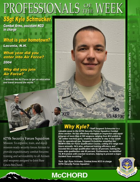 Staff Sgt. Kyle Schmucker (U.S. Air Force graphic/Adamarie Lewis-Page)