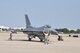 A 301st Fighter Wing F-16 returns to its temporary parking spot at Alliance Airport. Flight operations began July 31 as the runway at Naval Air Station Fort Worth Joint Reserve Base, Texas, is closed to allow much-needed repairs to the airfield.  (U.S. Air Force Photo/Capt. Rodney Ellison, 301st FW Public Affairs Officer.)