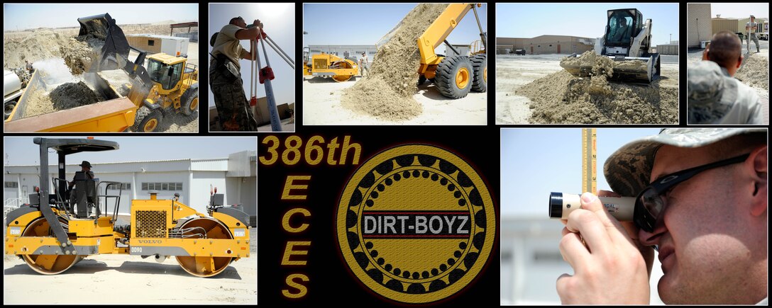 386th Expeditionary Civil Engineer Squadron, "Dirt Boys" layout