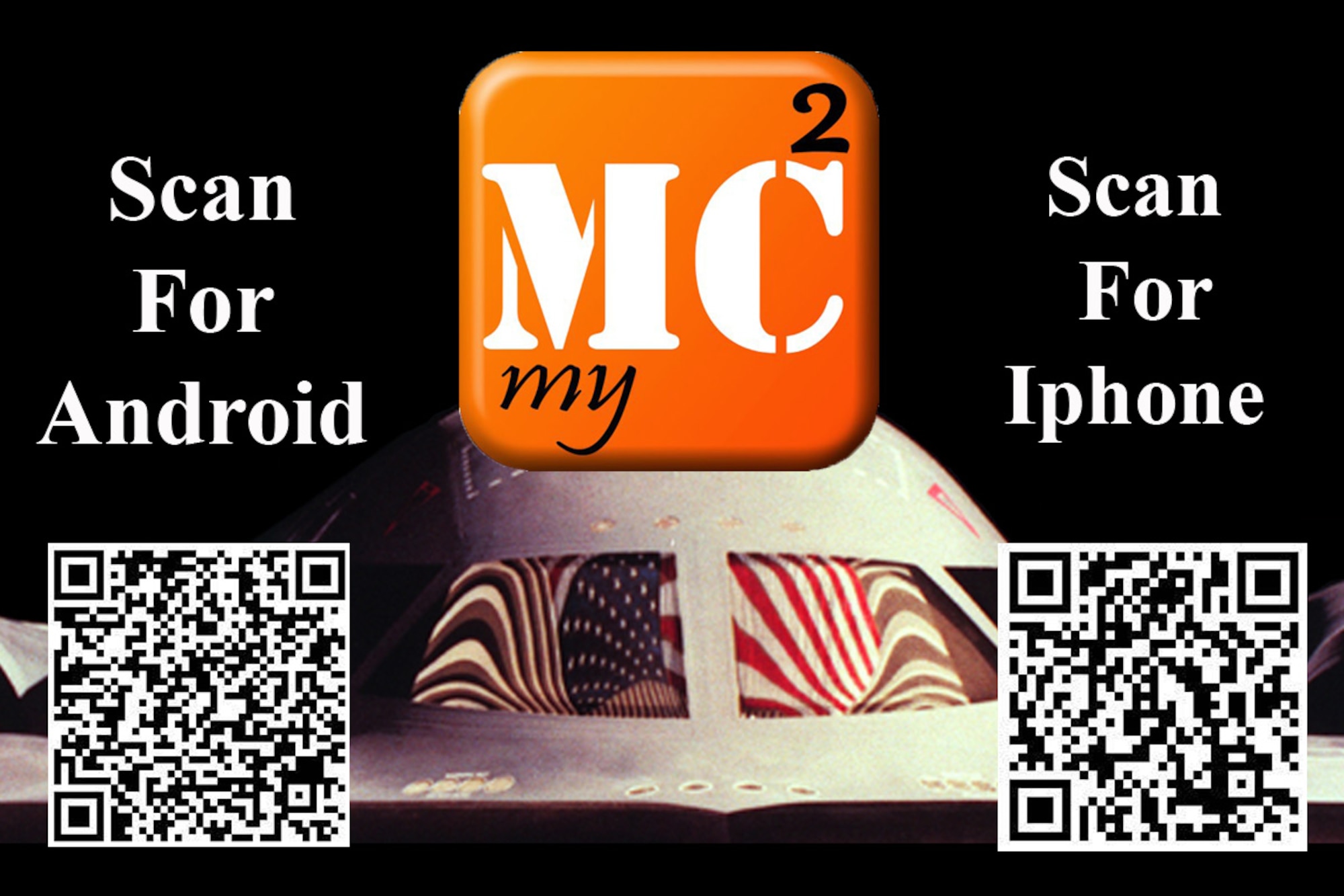 Scan the appropriate QR code for your smart phone to download the MyMC2 app. (U.S. Air Force graphic by Airman 1st Class Bryan Crane/released)