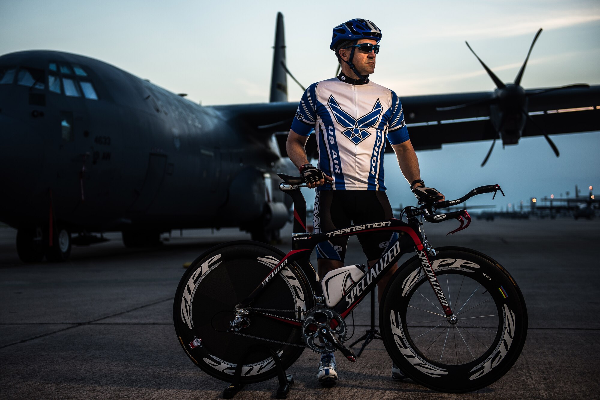 Chief Master Sgt. Devery Andrews, 19th Component Maintenance Squadron
superintendent, is a decorated road cyclist whose most recent accomplishments include a bronze medal in the 2013 Arkansas State Time Trial Championship. Andrews has been riding competitively for six years and competed in more than 40 races.(U.S. Air Force photo by Staff Sgt. Russ Scalf)
