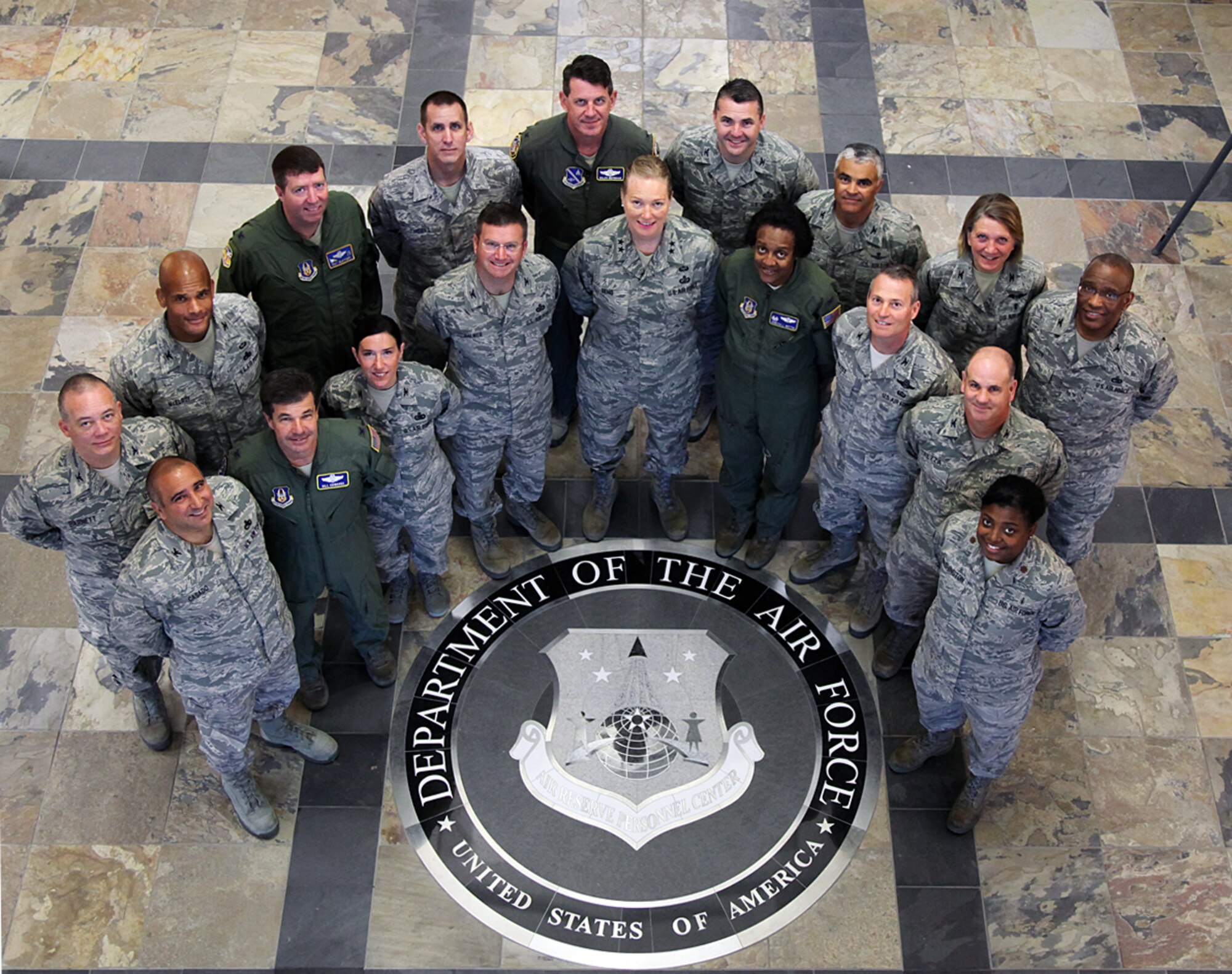 A diverse group of 18 senior leaders from across Air Force Reserve Command met here in July for the Reserve School Selection Board.  The team spent a week reviewing applicants’ records for in-residence and correspondence short courses. (U.S. Air Force photo/Quinn Jacobson)