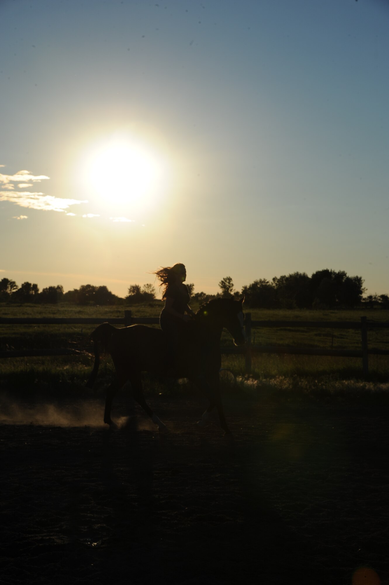 Minot Air Force Base Airmen and their families have the opportunity to maintain horses at the base’s horse stables. The Dufresne Riding Club, a non-profit organization, is currently comprised of 10 families with 17 horses and have a total of more than 60 acres of land for horses to graze. Members of the club perform all fundraising and barn maintenance themselves. (U.S. Air Force photo/Airman 1st Class Andrew Crawford)