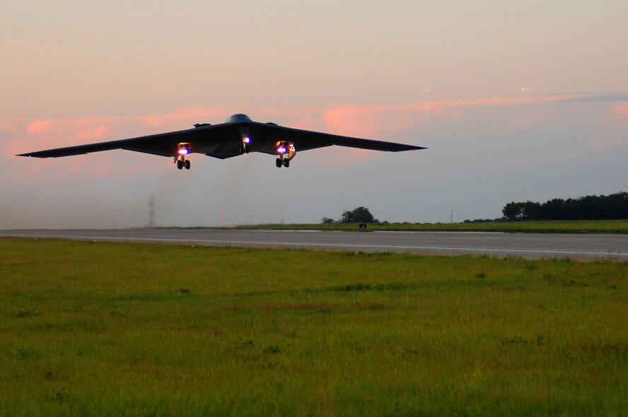 In 2008, the 131st Bomb Wing achieved another major milestone by completing the first B-2 sortie flown and launched by Missouri Air National Guard personnel from Whiteman Air Force Base, Mo, June 18. (U.S. Air Force photo by Senior Airman Jessica Snow/RELEASED)