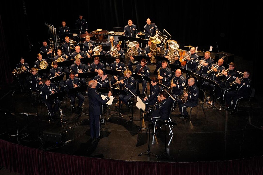 The Band of the Midwest performs at the Orpheum Theater.

Photo courtesy of TSgt Todd Pendleton, 182 AW Public Affairs