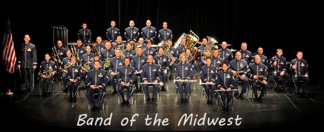 The Concert Band of the Air National Guard Band of the Midwest.

Photo courtesy of TSgt Todd Pendleton, 182nd AW Public Affairs
