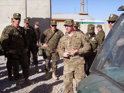 Maryland National Guard members and their Bosnian counterparts joined forces in Kandahar.