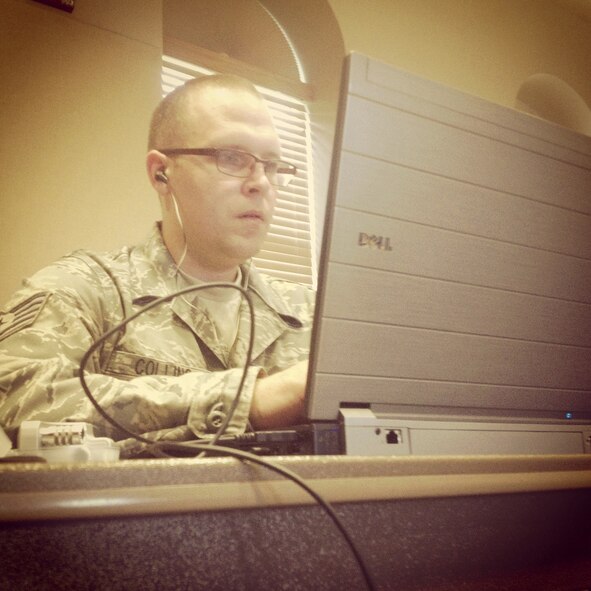 MCGHEE TYSON AIR NATIONAL GUARD BASE, Tenn. - Air National Guard broadcasters from across the nation sharpen their news story skills August 8, 2013, during the Smoky Short Course at the I.G. Brown Training and Education Center. The five-day course included hands-on assignments and peer-to-peer critiques aimed to develop camera skills and journalism techniques in news events. (U.S. Air National Guard photo illustration by Master Sgt. Mike R. Smith/Released)