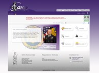 Screenshot shows the homepage of the revised GKO website.