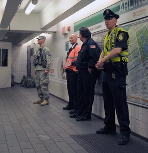 Massachusetts National Guard members continue to assist local and state authorities following the bombing of the Boston Marathon. 