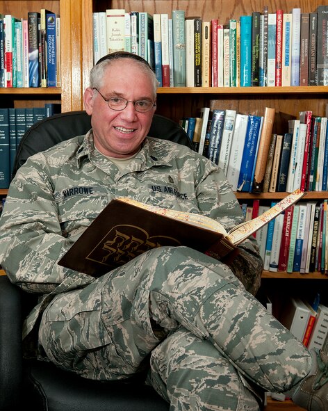 130809-F-JW079-147 Lt. Col. Joshua Narrowe, 90th Missile Wing chaplain, poses for a photo in his office on F.E. Warren Air Force Base Aug. 9, 2013. (U.S. Air Force photo by R.J. Oriez)
