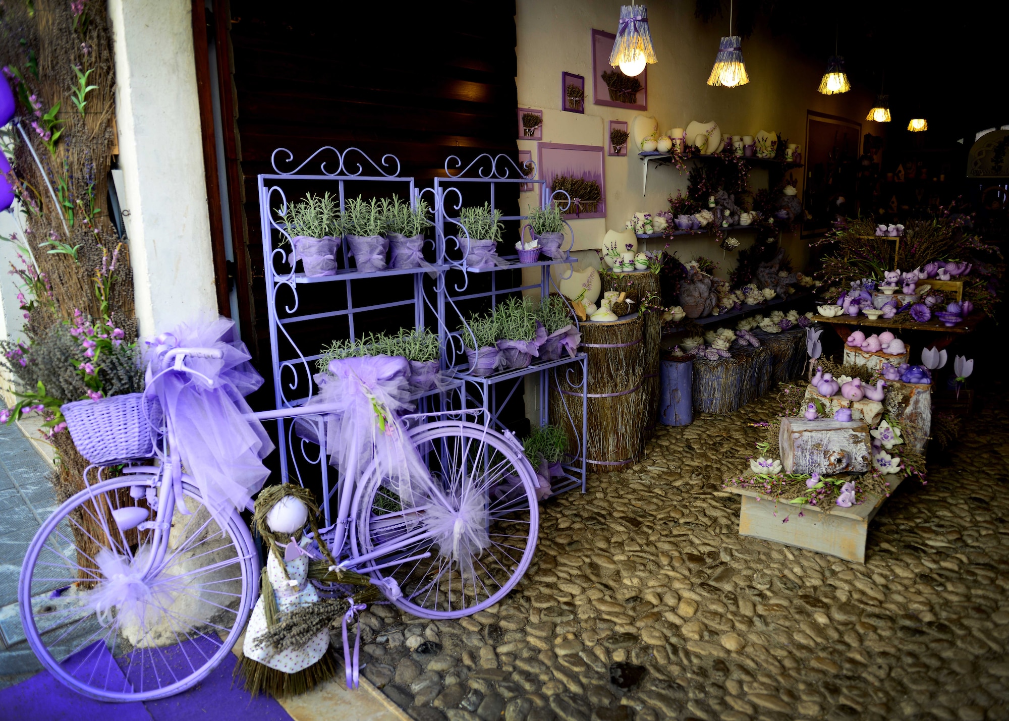 The town of Venzone, Italy celebrates the lavender harvest at the beginning of every August.  The festival offers lavender products such as liquor, soaps and perfumes. (U.S. Air Force photo/Staff Sgt. Evelyn Chavez)