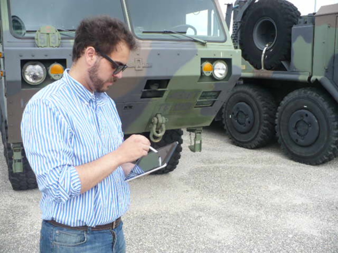 Contractors inspecting facilities for the 81st Regional Support Command Inspection in an attempt to streamline processes.